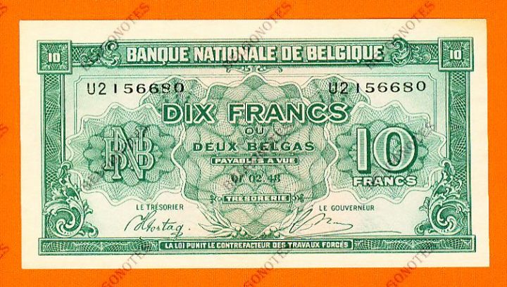 10 Francs Type Londen*01-02-1943**AUNC**Lot 1902616680