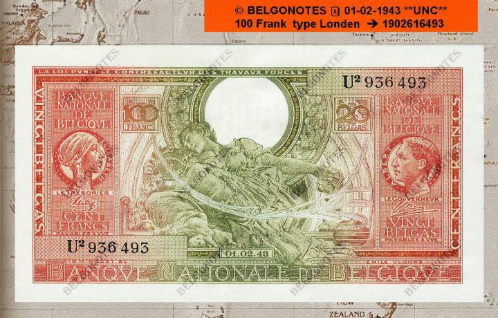 100 Francs Type Londen **UNC**1943**  Lot 1902616493