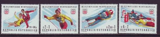 Oostenrijk postfris nrs.1328/31 