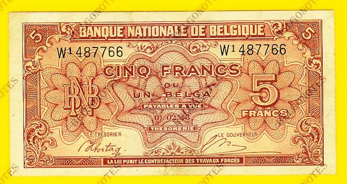 5 Francs type Londen*01-02-1943*Lot 1902617766