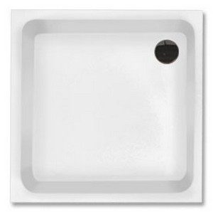 SAN-DT00046 LAGOON 900X900X60 WIT Met 5 Ingeb.Voeten