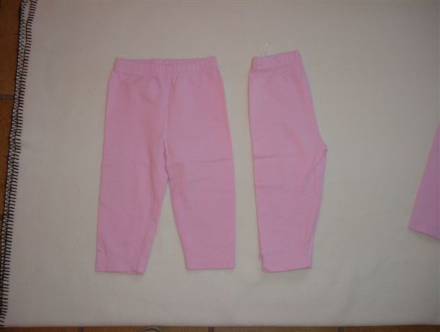 2 roze leggings van tweeling, maat 80 