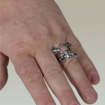 Doodshoofd Flesopener Ring 22 mm