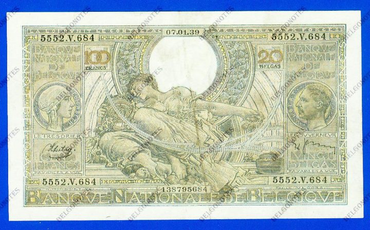 100 Francs Type Vloors 1939 * Lot 1902615684