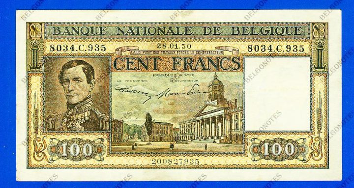 100 Francs Type Dynastie*1950*Lot 1902617935