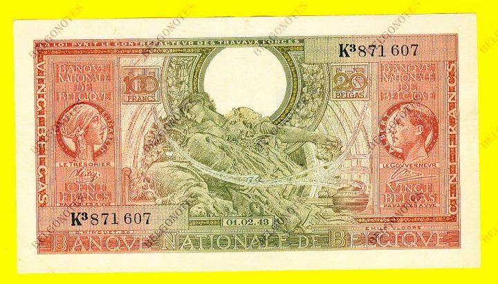 100 Francs Type Londen*01-02-1943*Lot 1902611607