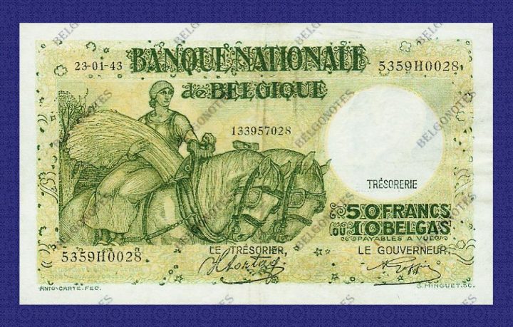 50 Francs Type Anto Carte*1943** Lot 1902610028