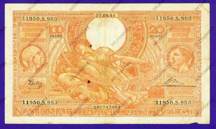 100 Francs Type Vloors oranje**NL-FR**Lot 1902612983