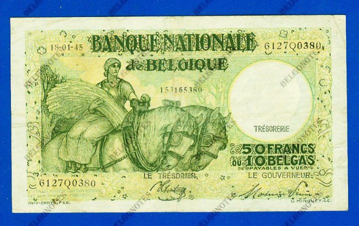 50 Francs Type Anto carte 18-01-1945*.Lot 1902610380