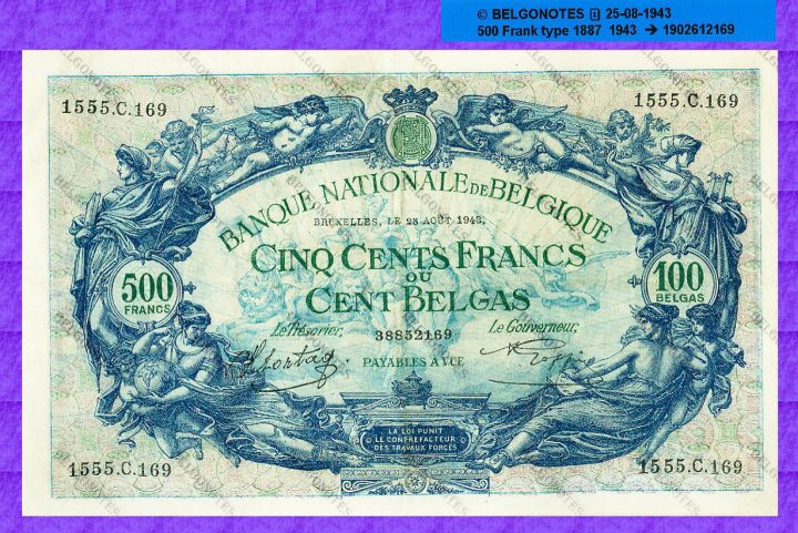 500 Francs Type '1887' 25-08-1943*Lot 1902612169