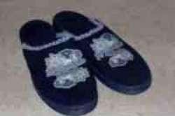 Blauwe winterpantoffels (maat 33)