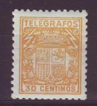 Spanje telegraafzegel nr. 74 