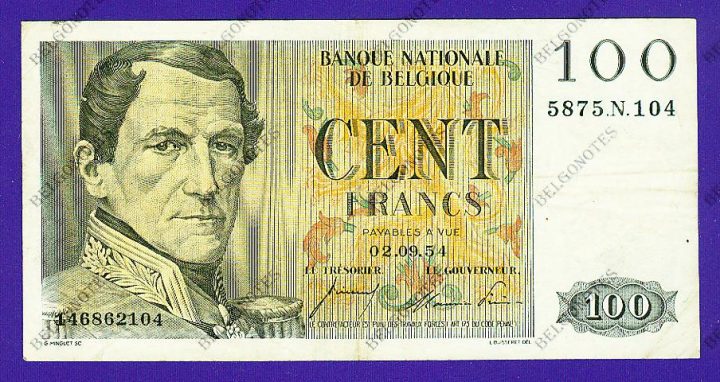 100 Francs Type Eeuwfeest*1954*Lot 1902612104