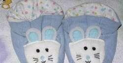 Blauwe babypantoffeltjes