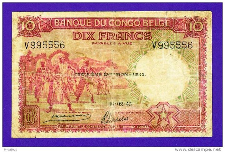 GERESERVEERD !!!     10 Francs  10-02-1943 * Lot 2410595556