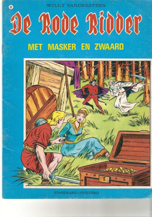 De rode ridder 49 Met masker en zwaard