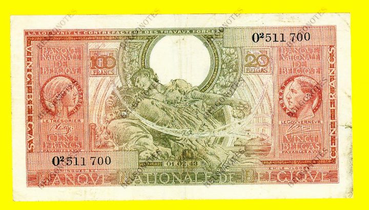 100 Francs Type Londen*01-02-1943*Lot 1902611700