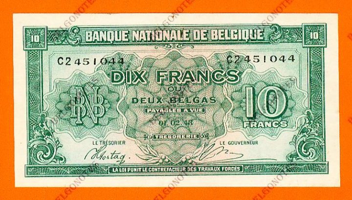 10 Francs Type Londen*01-02-1943*Lot 1902611044