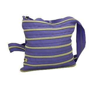 Zipit Fling Handtas Lila + Zilver Zip