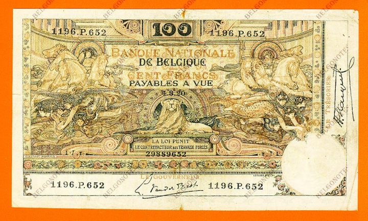 100 Francs Type Montald*04-08-1920*Lot 1902619652