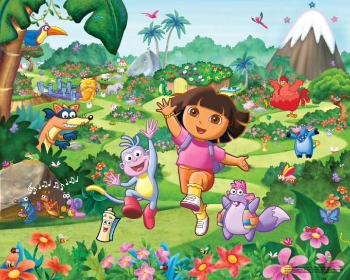 Walltastic Designer Behangpapier Dora The Explorer