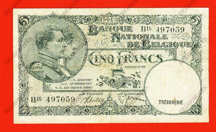 5 Francs Type '1919' *1938*Lot 1902617059