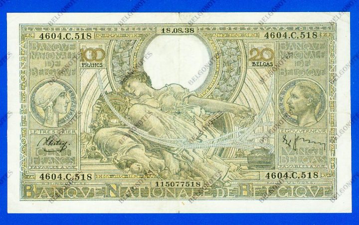 100 Francs Type Vloors 1938 * Lot 1902617518