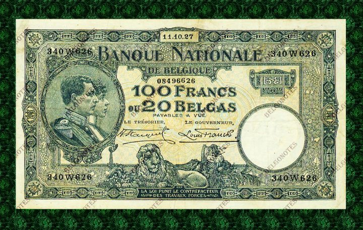 100 Francs Type Nat. reeks 1927*Lot 1902616626