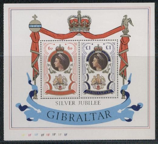 Gibraltar yvertnrs: blok 3  postfris