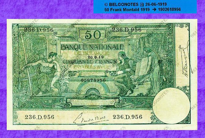 50 Francs Type Montald*26-06-1919*Lot 1902618956