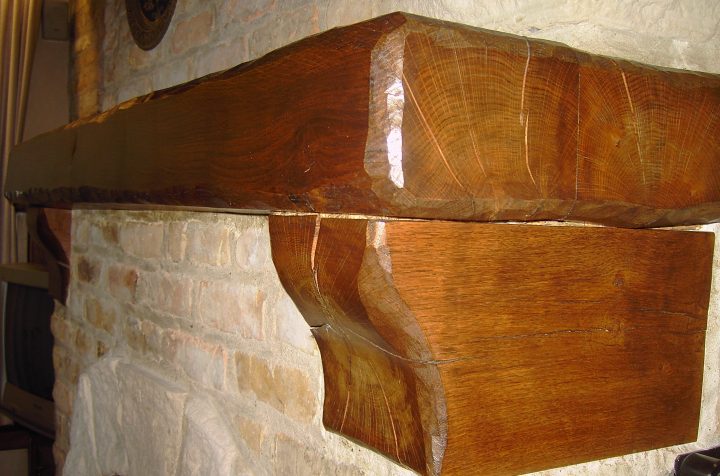 eiken balken voor schouw (Franse eik)