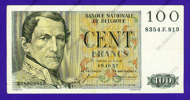 100 Francs Type Eeuwfeest*1957*Lot 1902619819
