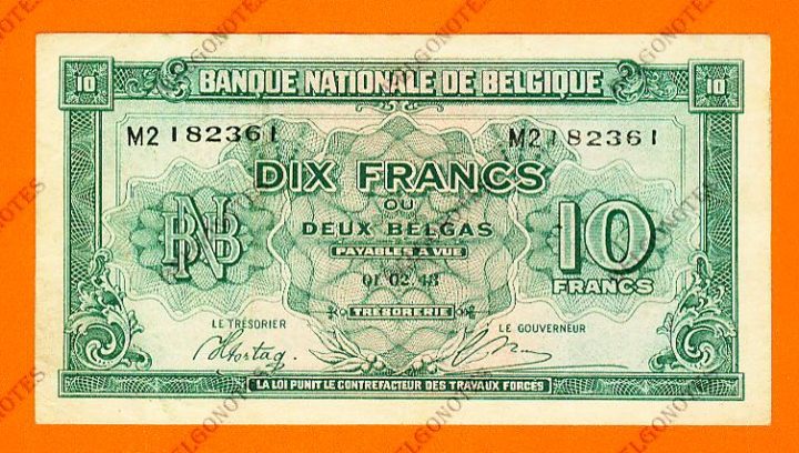 10 Francs Type Londen*01-02-1943*Lot 1902612361