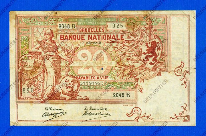 20 Francs Type Vermiljoen 1913 * Lot 1902612048
