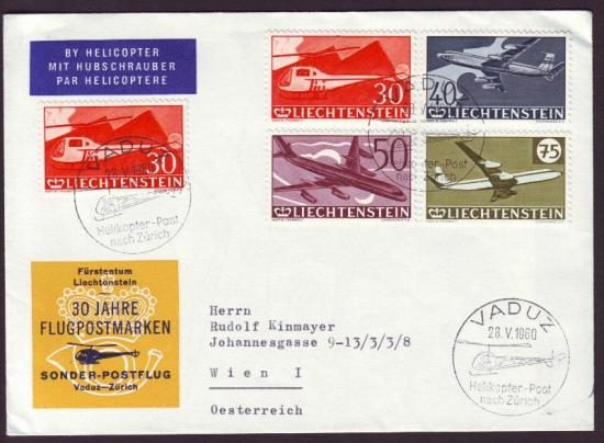 Luchtpostbrief Liechtenstein 