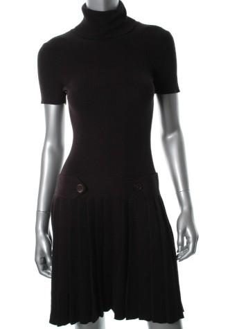 Jurk Moda International zwart met col (Victoria Secret)