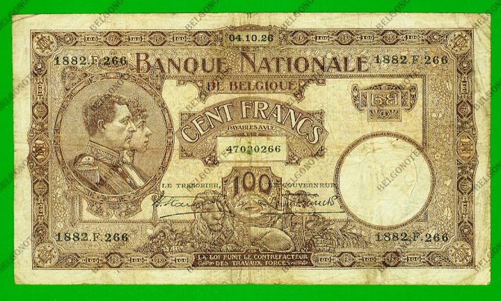 100 Francs Type Nationale reeks Mauve1926* Lot 1902610266