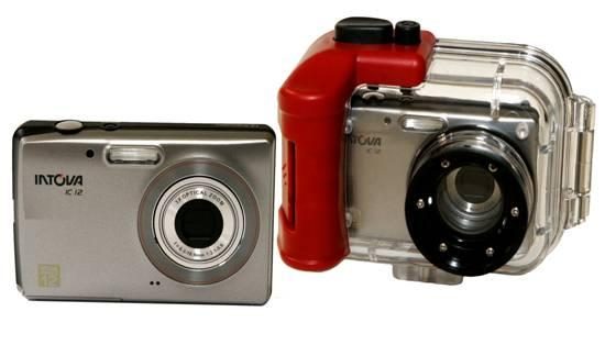 Onderwatercamera + onderwaterhuis Intova IC12 / Appareil photo sous marine 