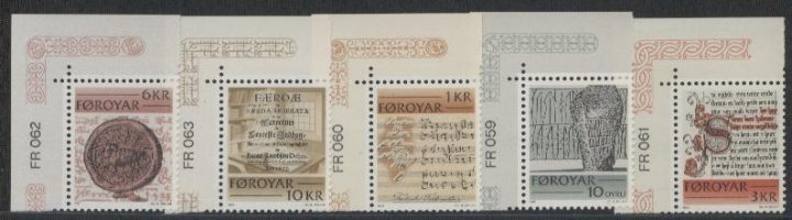 foroyar yvertnrs: 59/63  postfris