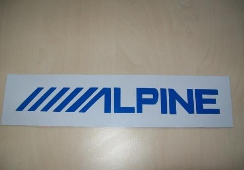 Nieuwe GROTE sticker ALPINE "TOP!"