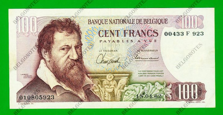 100 Francs Type Lombard 1962 * Lot 1902615923
