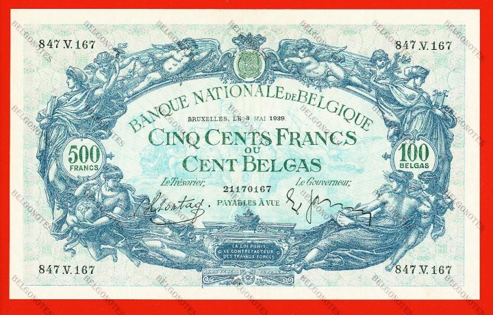 500 Francs Type '1887' 1939 * Lot 1902610167