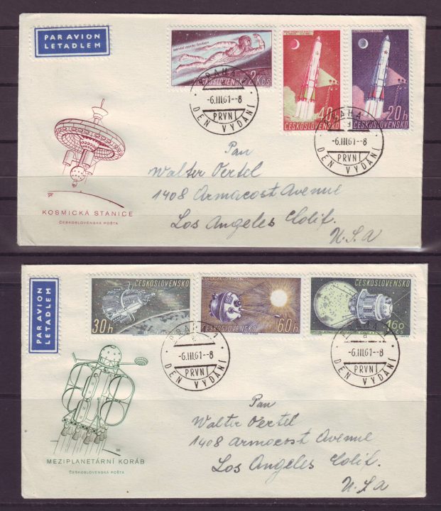 Ruimtevaart FDC49 Tjechoslavakije