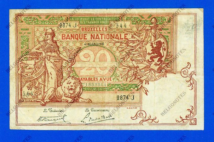 20 Francs Type Vermiljoen 1919 * Lot 1902612874