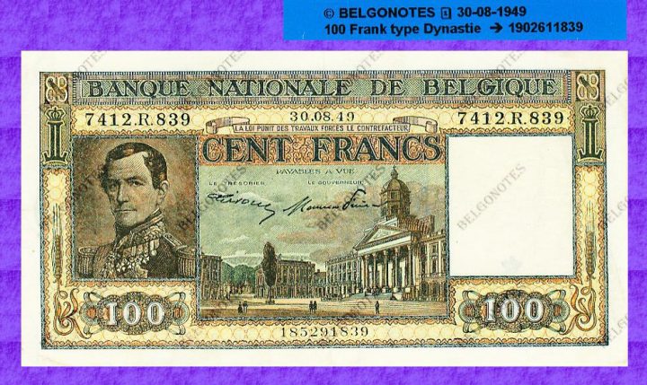 100 Francs Type Dynastie *30-08-1949*Lot nr 1902611839