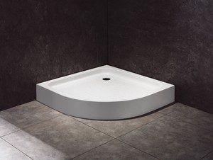 ESV-R010 DB Douchebak. kwart-rond. 1000x1000mm