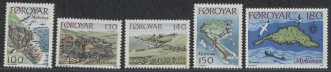 foroyar yvertnrs: 25/29  postfris