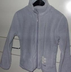 Lichtblauwe fleece (maat 140)