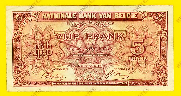 5 Francs type Londen*01-02-1943*Lot 1902616287