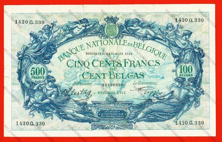500 Francs Type '1887' 1943 * Lot 1902610330